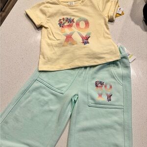 Roxy Girls set.  New with tags.  Absolutely adorable! Free shipping.